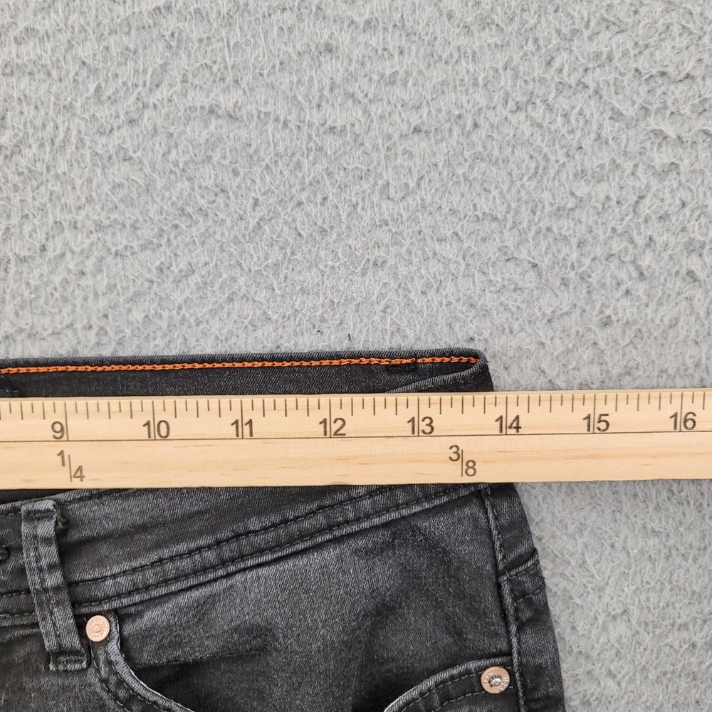 Lee Jeans Womens 6 Medium Black Denim Stretch Modern Series Midrise Fit Cropped - Picture 11 of 11